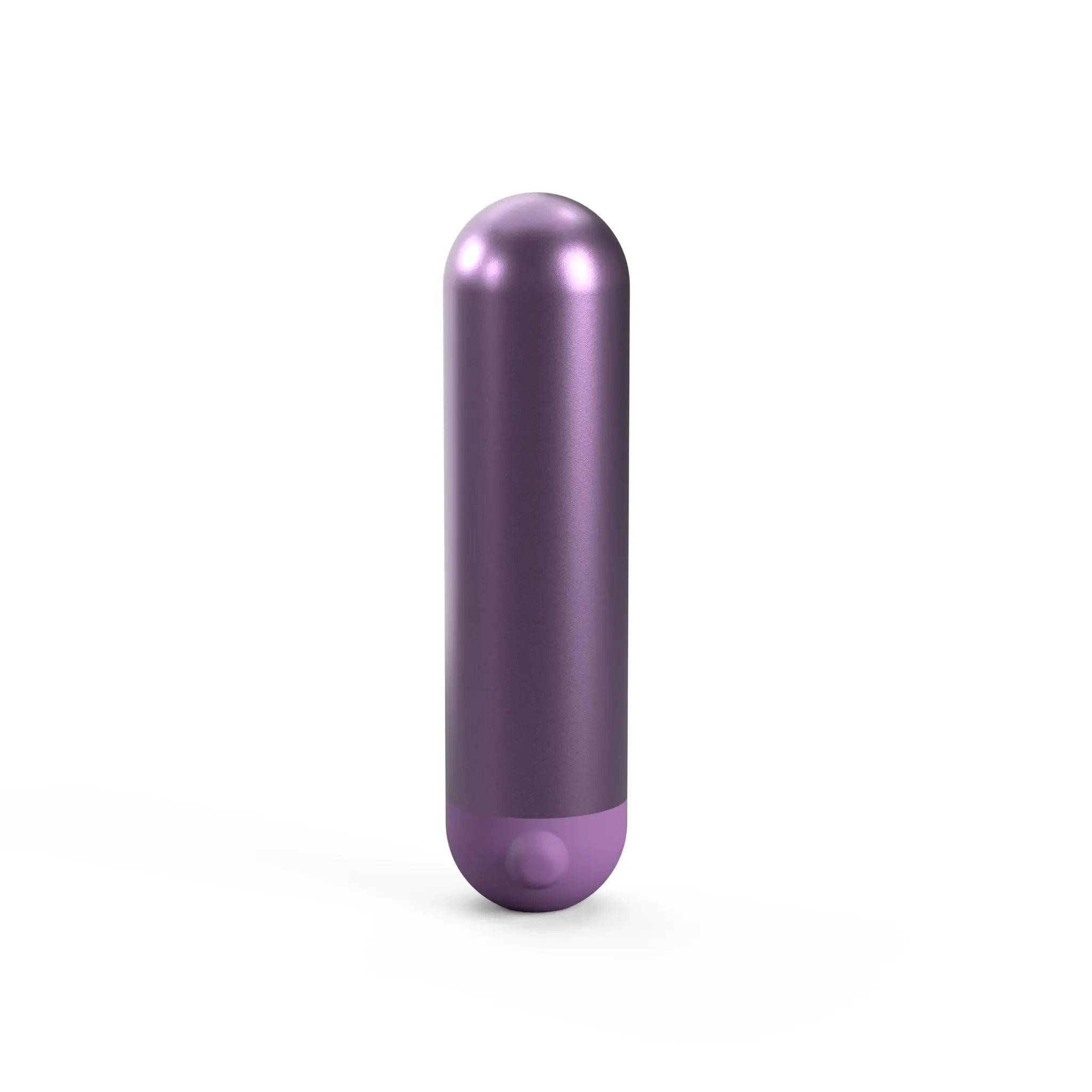 Sleek purple JIMMYJANE Mini Chroma luxury bullet massager on white background