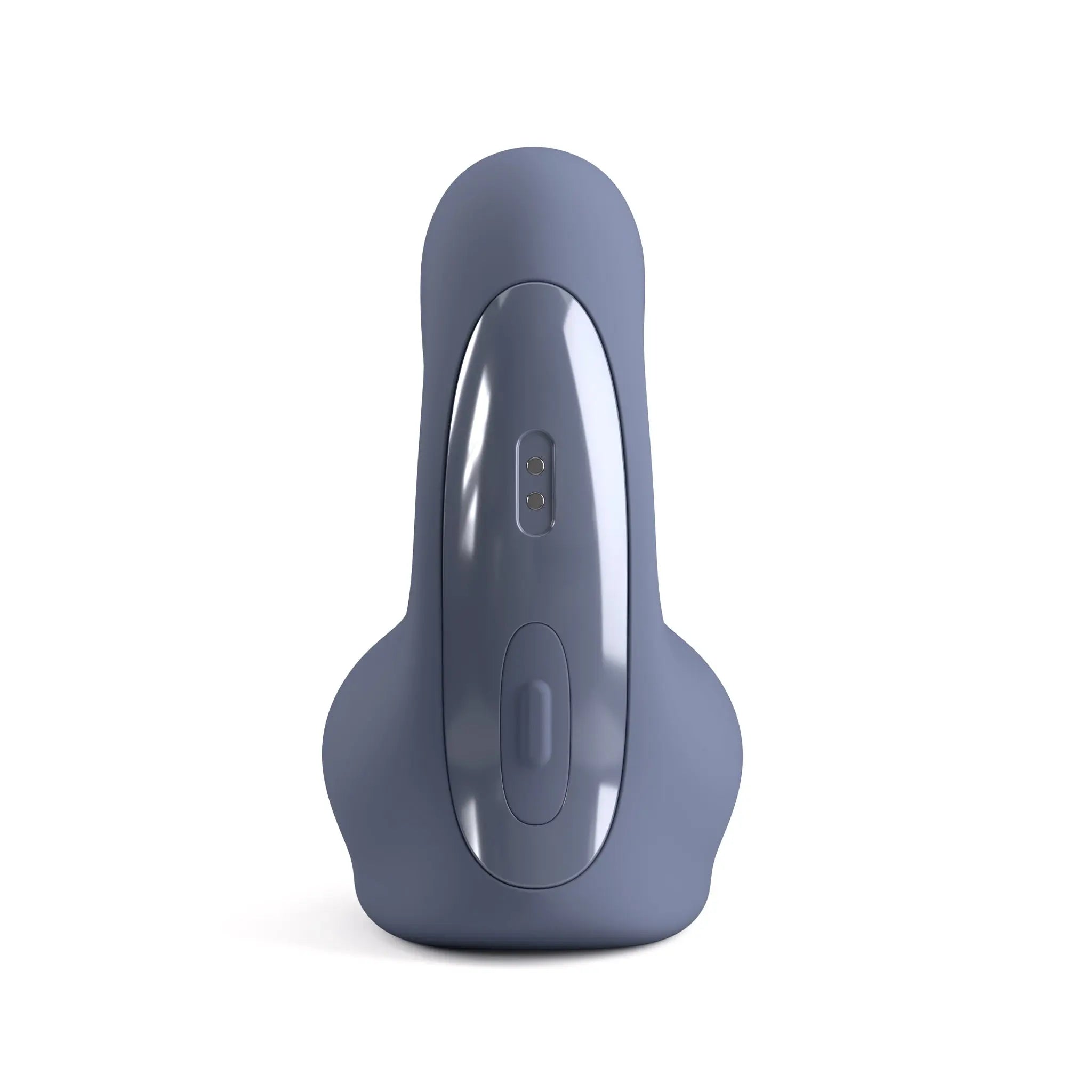Back view of JIMMYJANE Astra Slate luxury personal massager in gray on white background