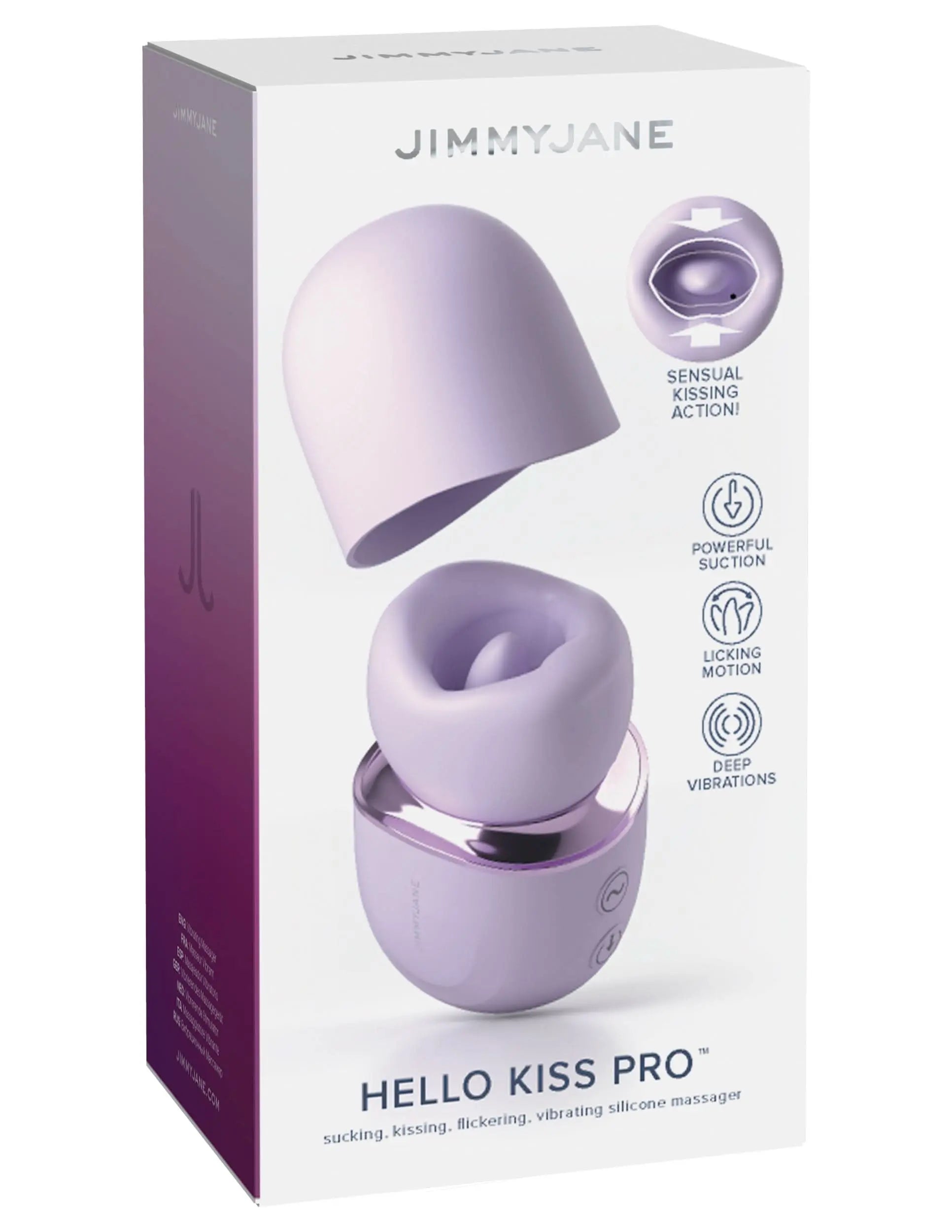 Hello Kiss™ Pro Purple Sucking & Licking Stimulator - Default Title - JJ40052 - JIMMYJANE®