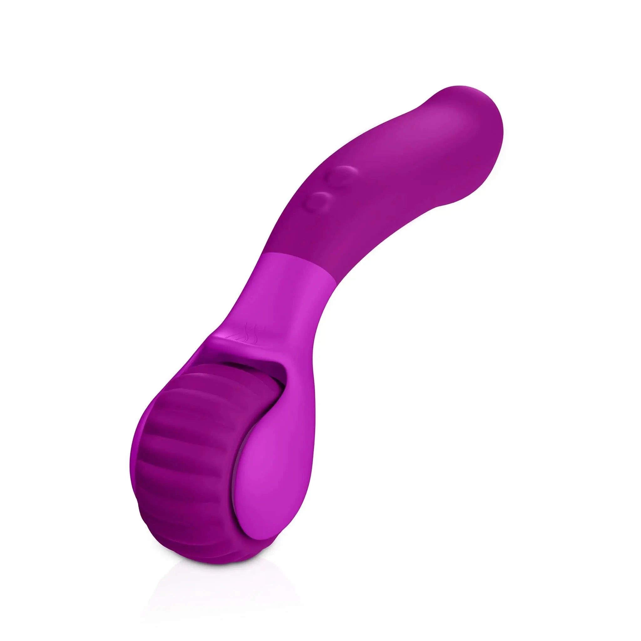 Purple luxury personal massager by JIMMYJANE with ergonomic curved design