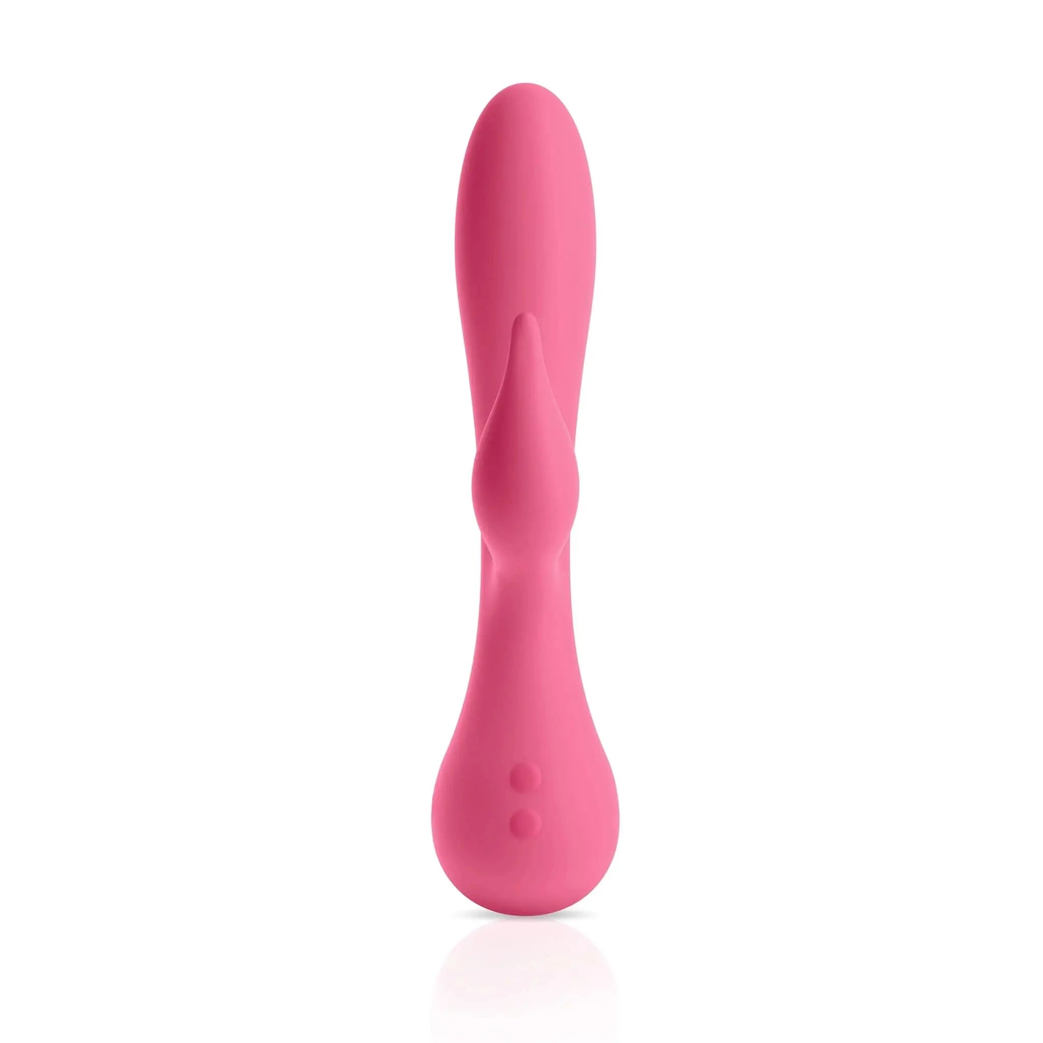 Pink luxury silicone wellness massager by JIMMYJANE® on white background