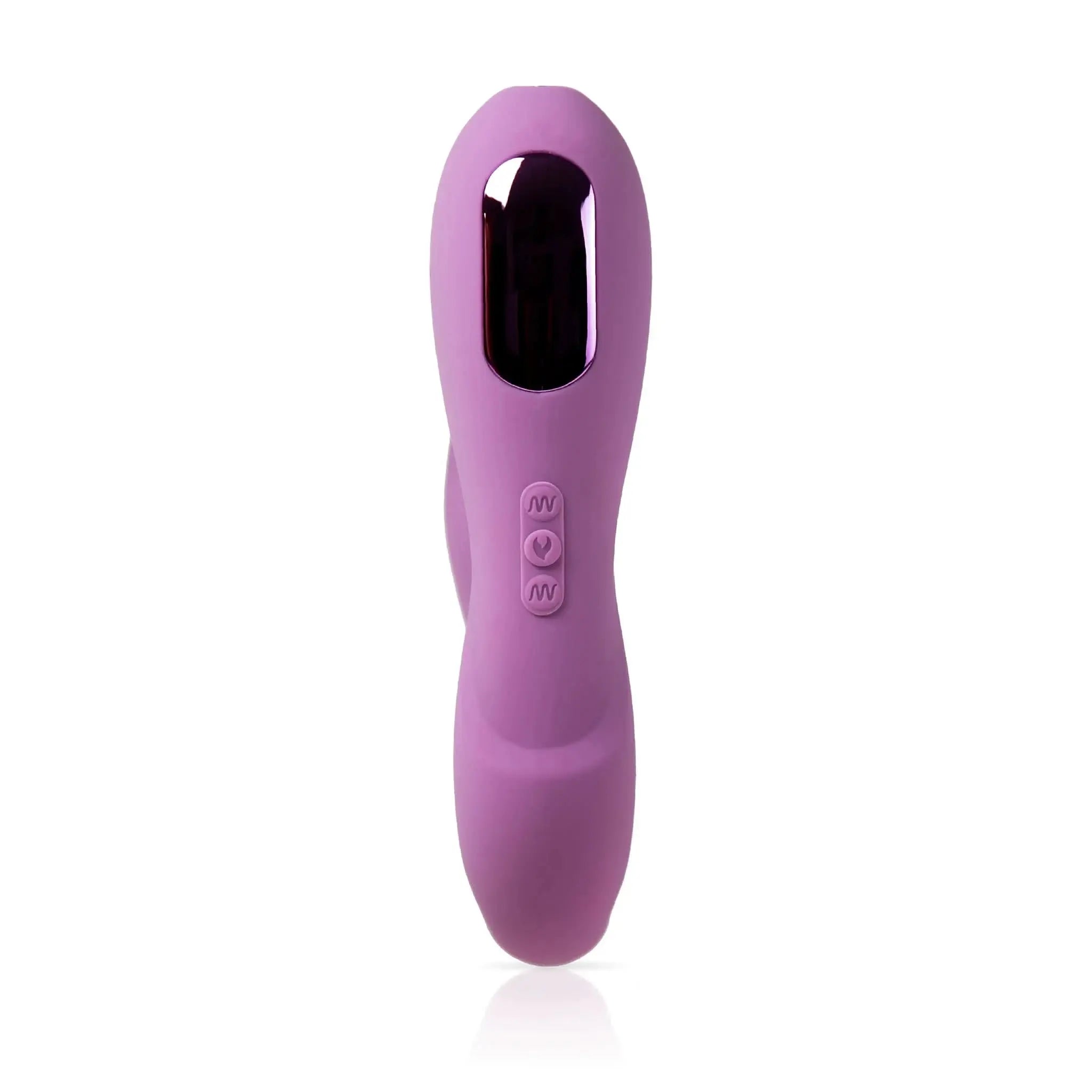 Purple luxury personal massager with control buttons by JIMMYJANE on white background