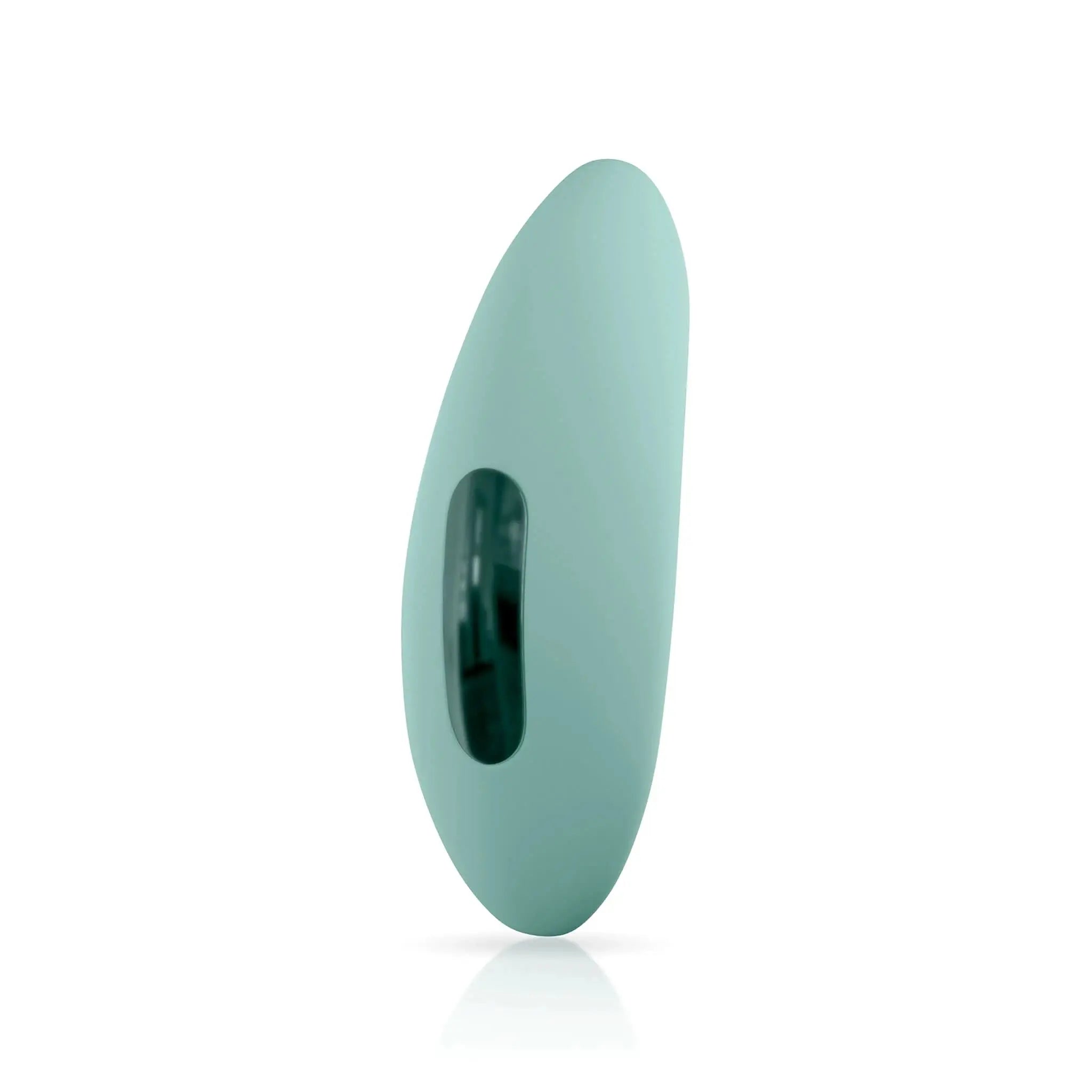 Modern teal silicone luxury personal massager from JIMMYJANE on white background
