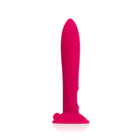 Side facing suction cup bullet vibrator sleeve pink