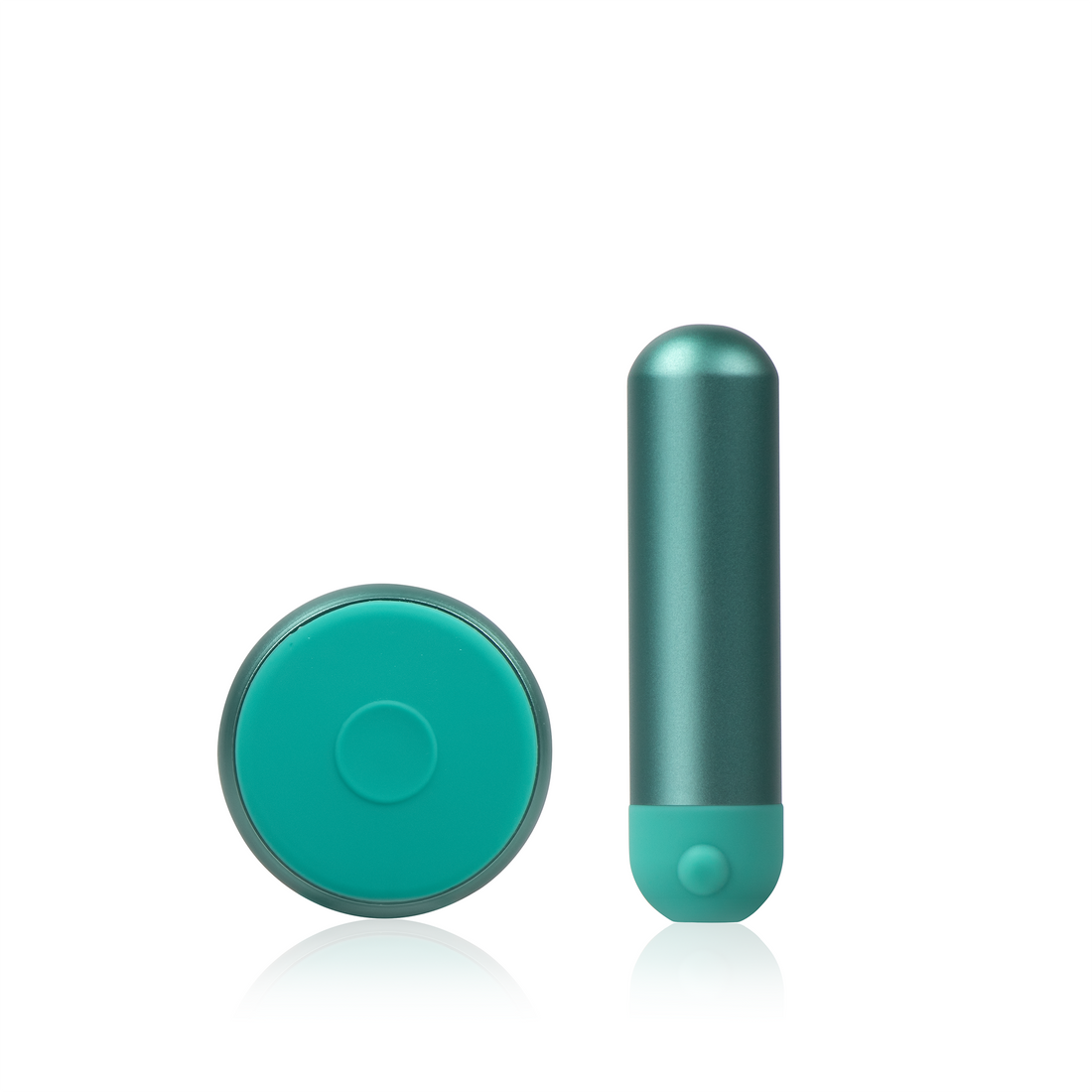 Mini bullet vibrator in the green color with remote control#teal