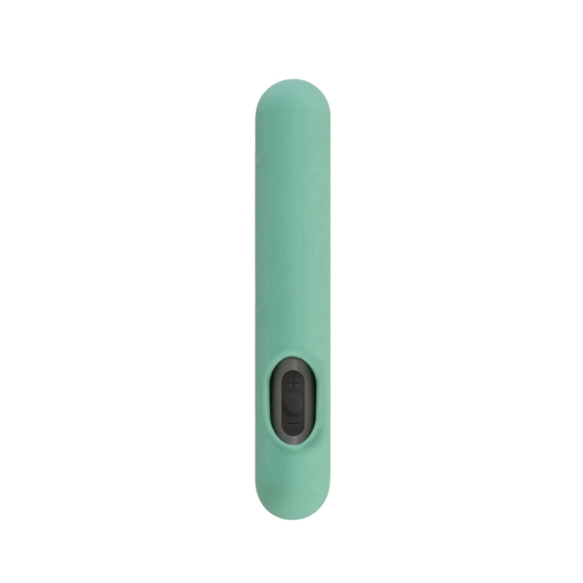 Mint green luxury personal massager with black control button, JIMMYJANE premium design.