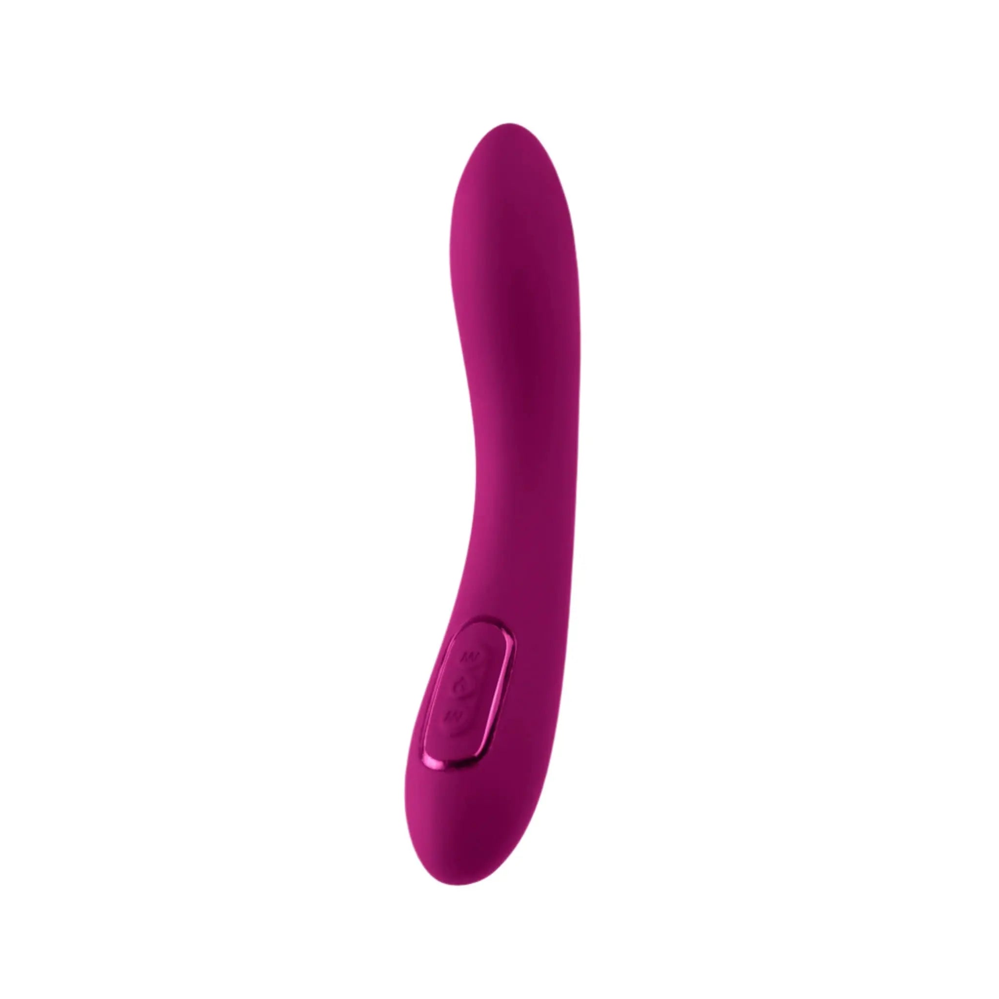 Purple luxury personal massager with curved design by JIMMYJANE on white background