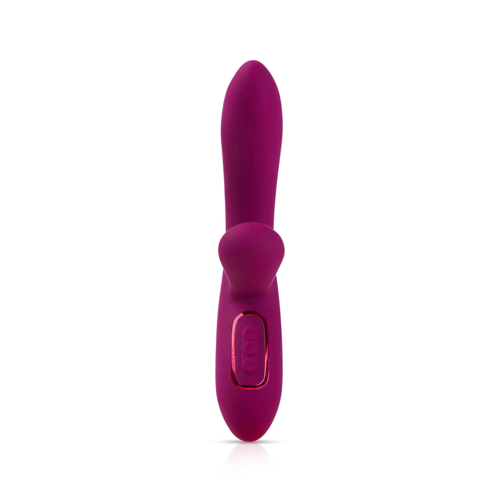Purple luxury personal massager with curved design by JIMMYJANE on white background