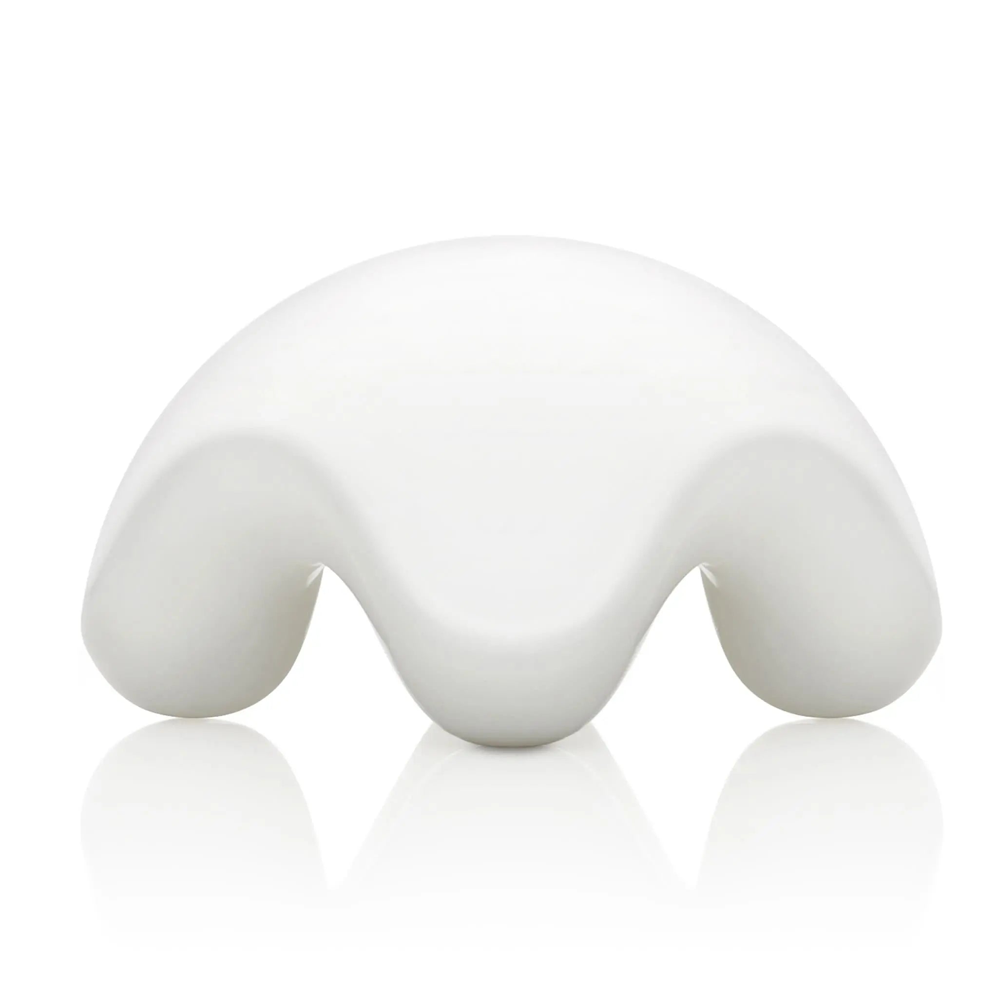 JIMMYJANE white luxury massage tool with curved design on white background