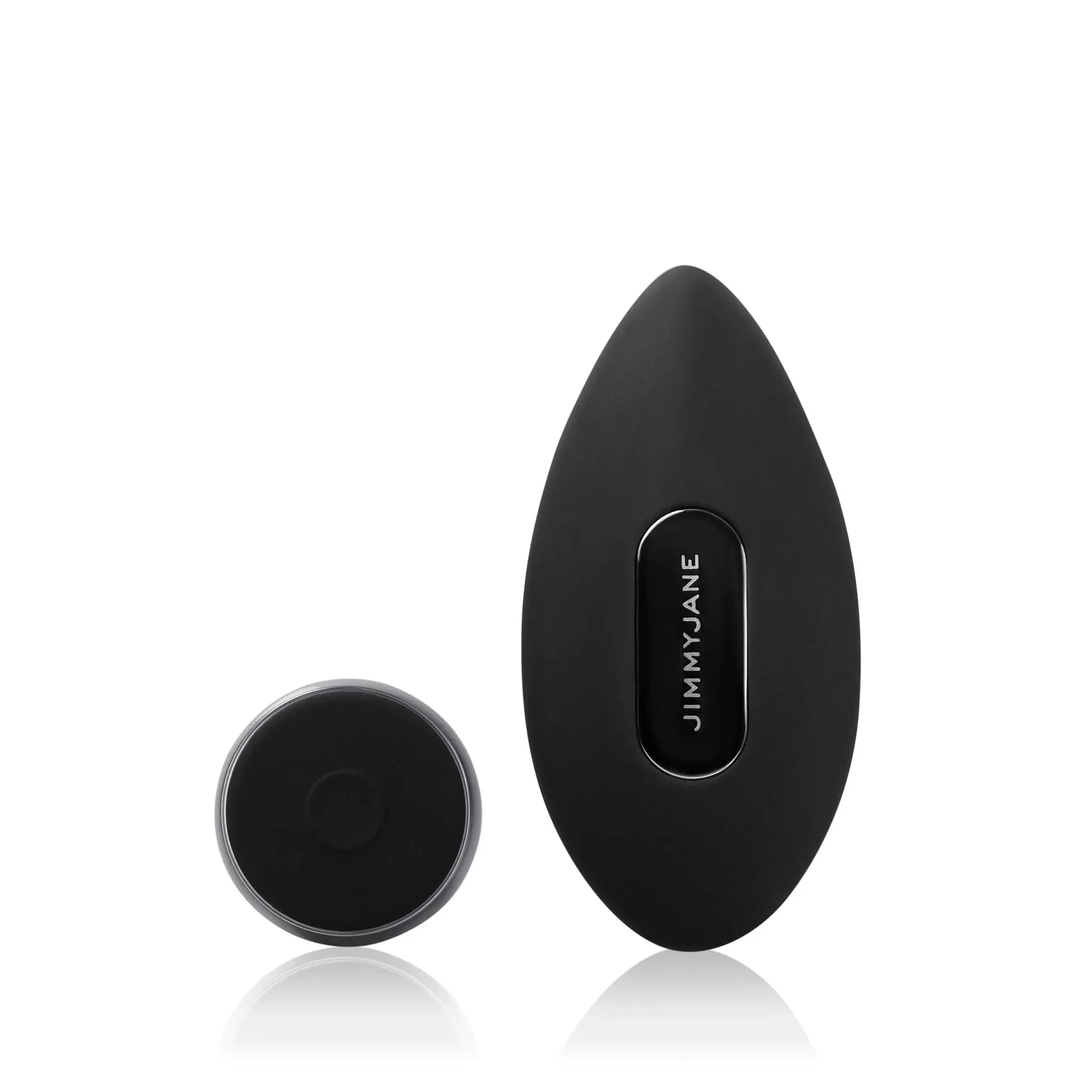 JIMMYJANE luxury black massage device set with remote on white background