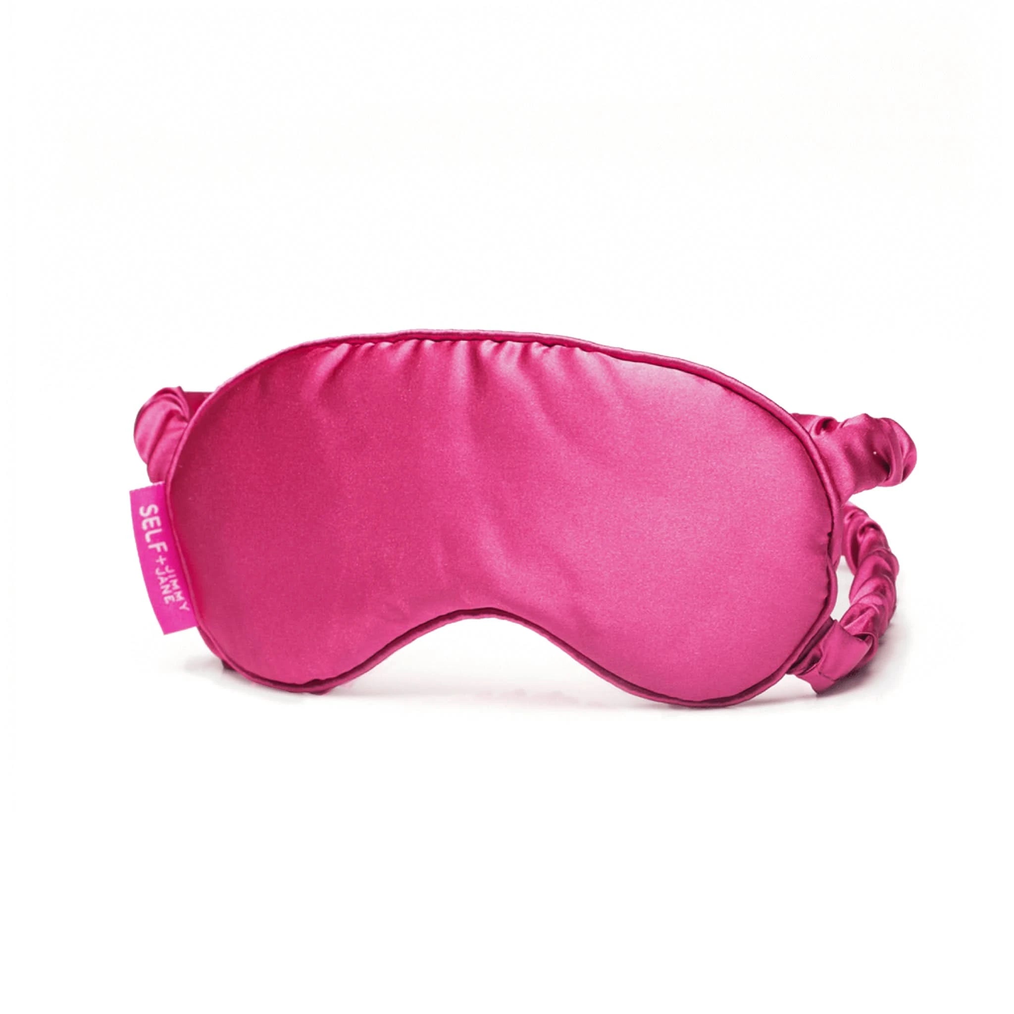 Pink silk eye shop mask