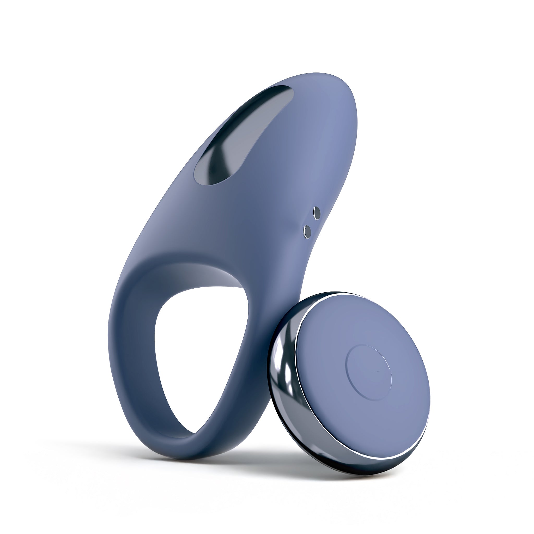 Tarvos™ Slate Vibrating Cock Ring with Remote