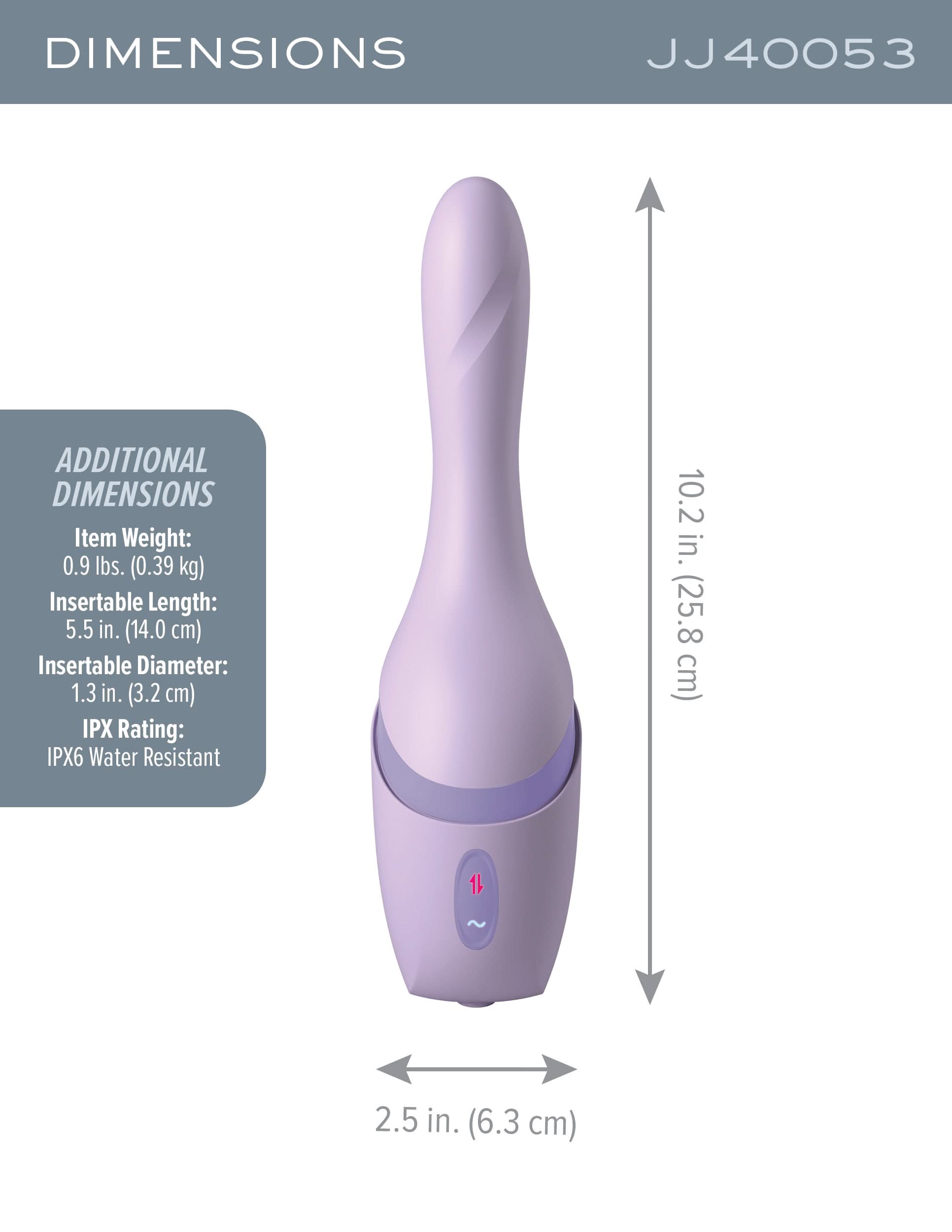 Hello Bang™ Purple Thrusting Vibrator