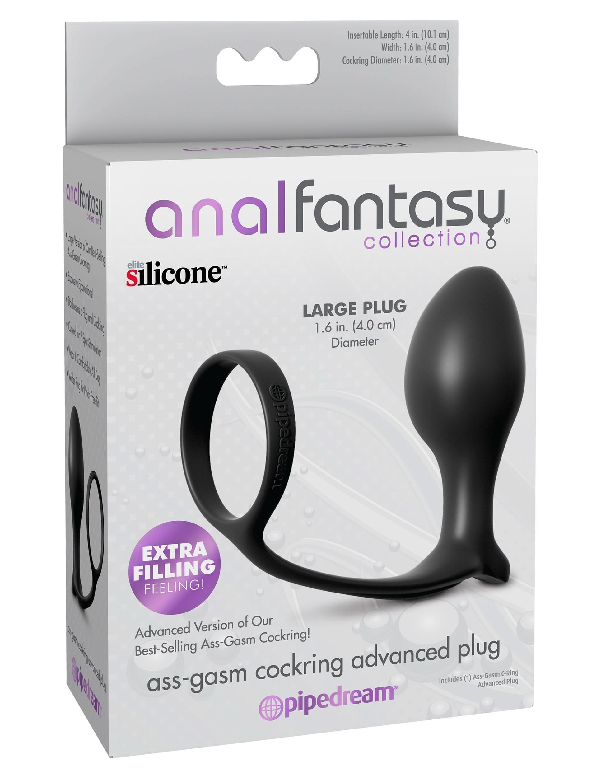 Ass-Gasm® Cock Ring Advanced Plug