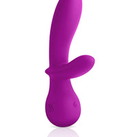 Front-facing angled rabbit vibrator violet