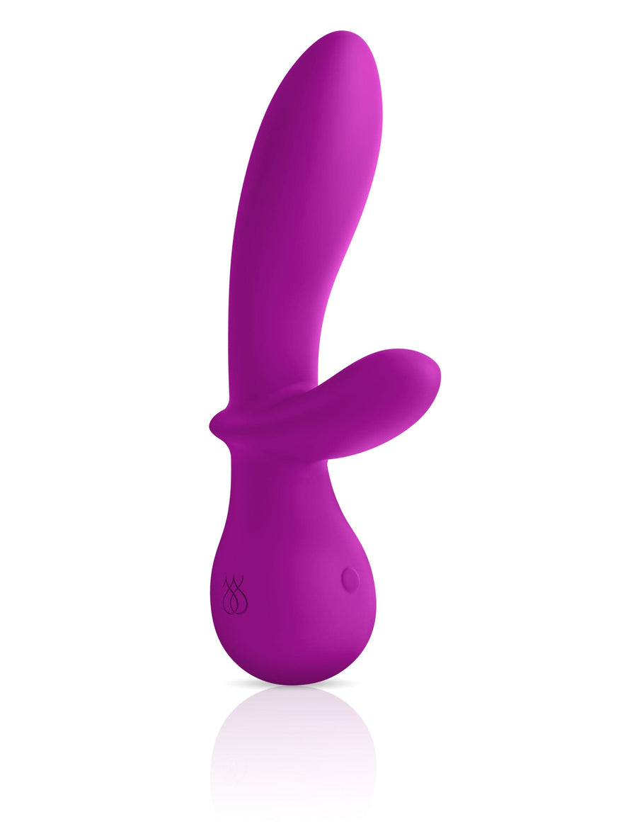Front-facing angled rabbit vibrator violet