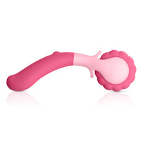 Side facing full-body massage wheel pink coral