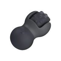 Top view angled full-body massage wheel black