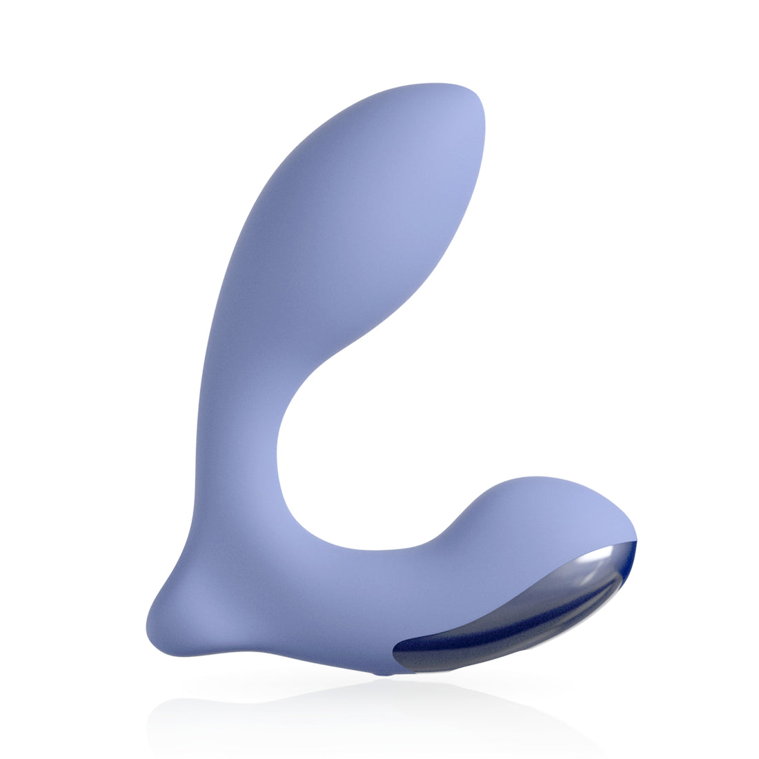 side angle silicone prostate massager midnight blue