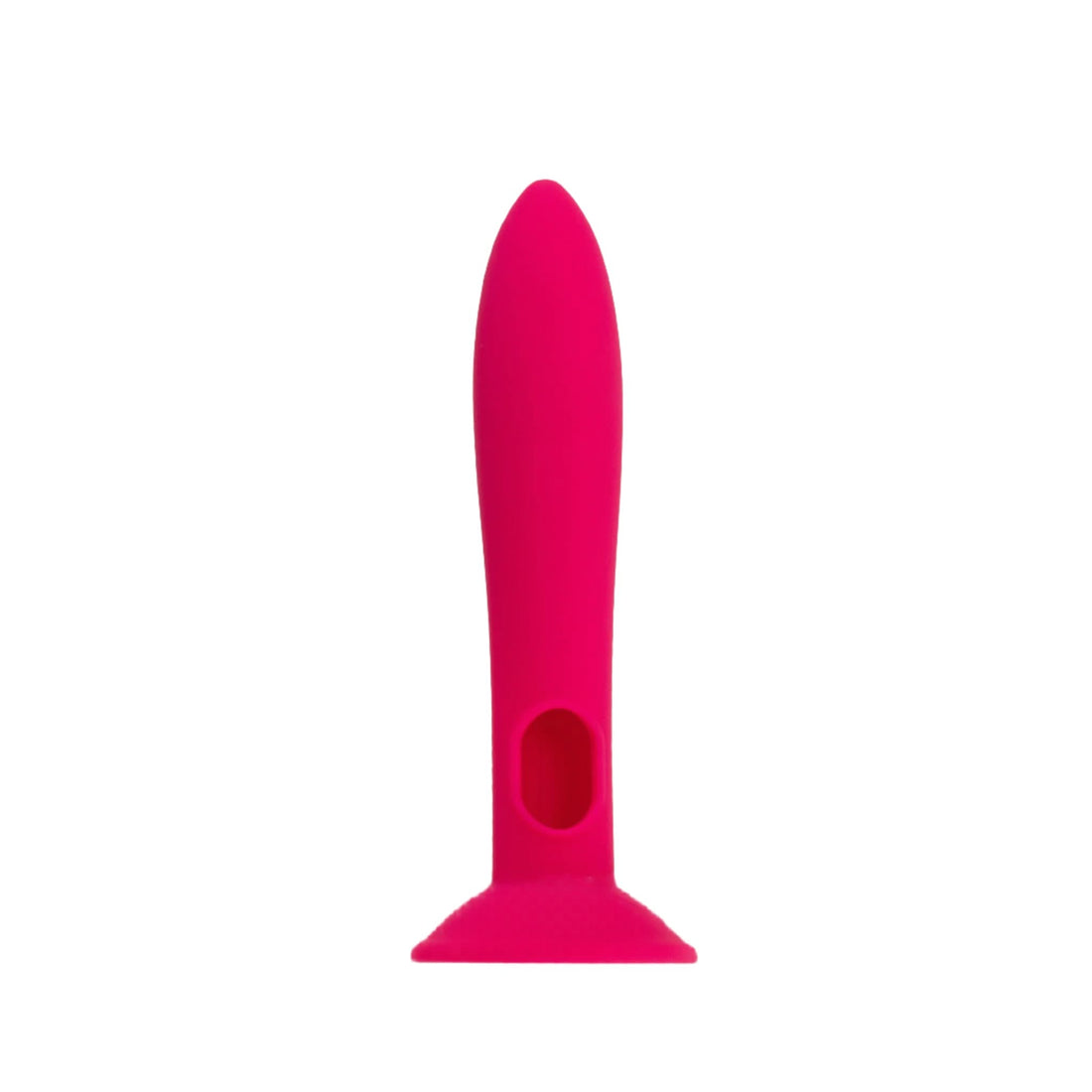 Front facing suction cup bullet vibrator sleeve pink