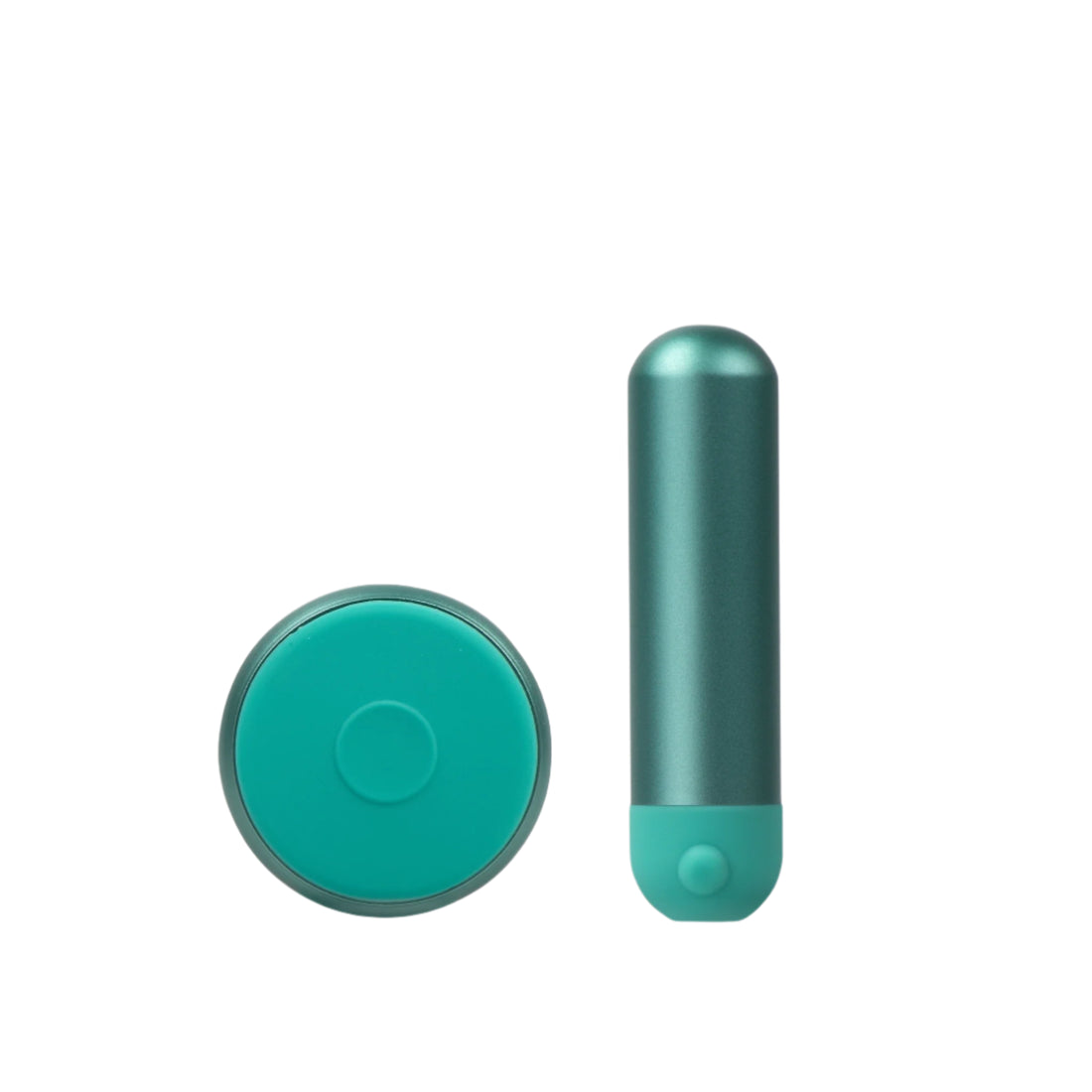 Mini bullet vibrator in the green color with remote control#teal