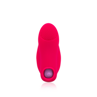 The back of the Vibrator Sleeve in the red color for bullet vibrators