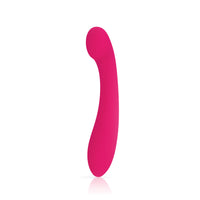 Front-facing angled curved g-spot dildo JJ-pink coral