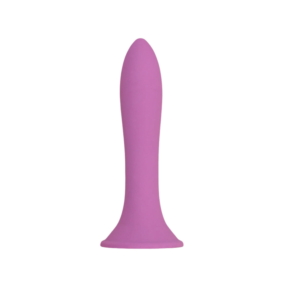 Front facing purple suction cup dildo 