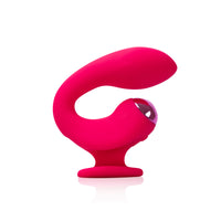 Curved Gripp Silicone Pink Vibrator 