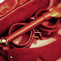 Detail image of vegan leather bondage kit