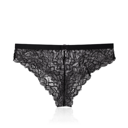 Starla + Tyro™ vibrating underwear with bullet vibrator, black color and the front image of the product