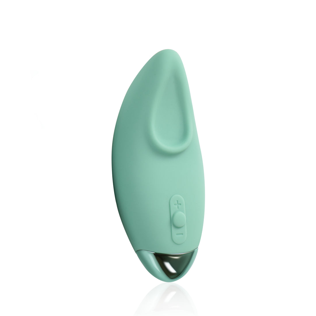 Side of the curved small vibrator Form 3 green or teal by JimmyJane #pink