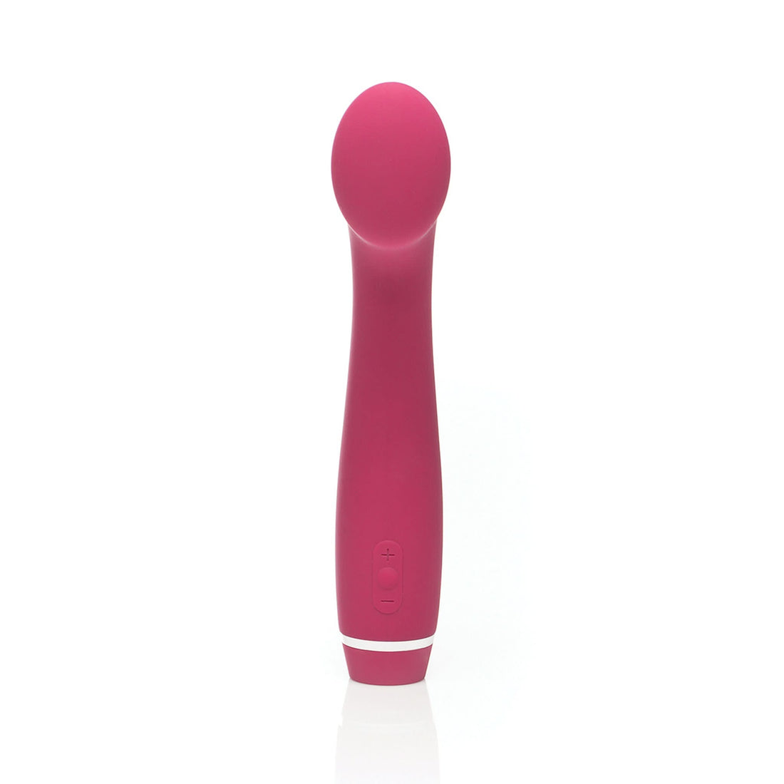 Self + Jimmyjane G-spot massager in burgundy front facing view