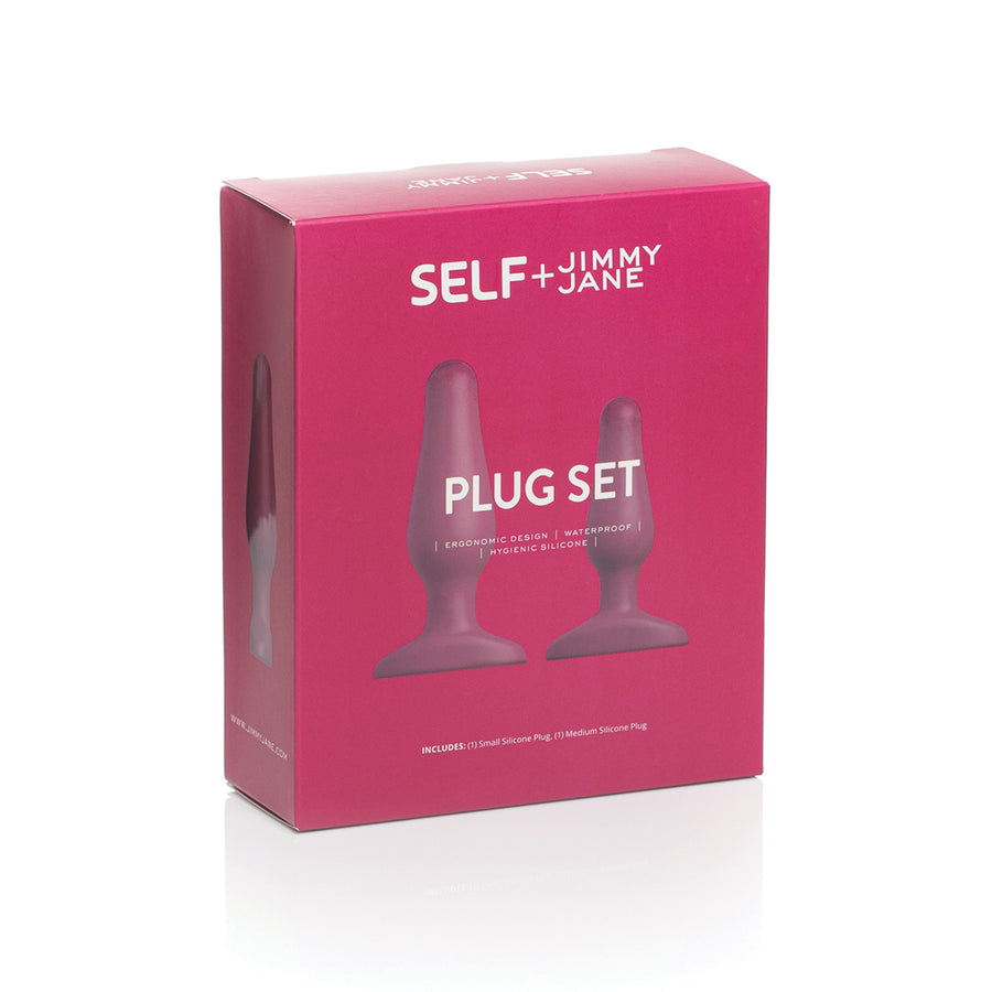 Self + Jimmyjane 2 piece anal plug set packaging