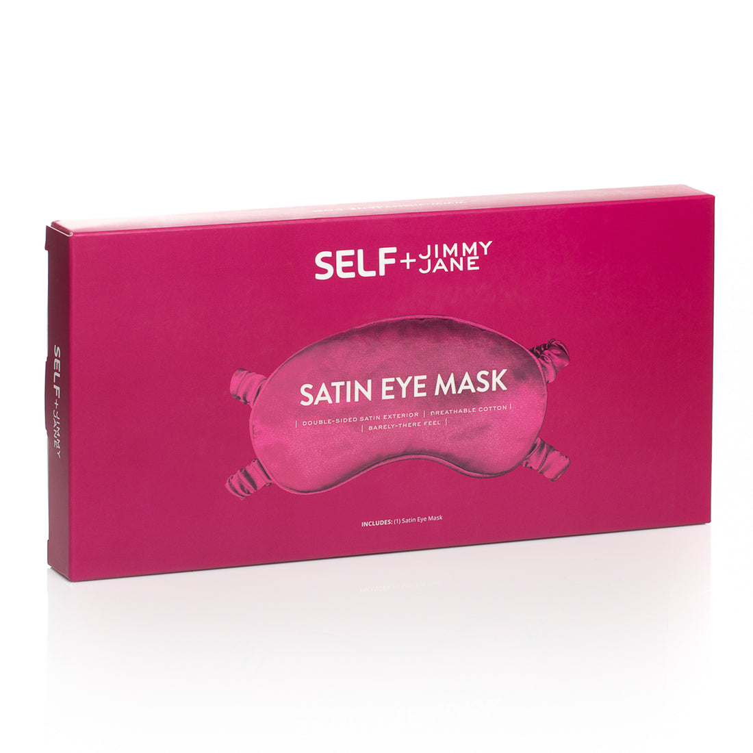 Self + Jimmyjane satin eye mask packaging