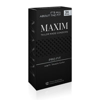Side of the Maxim Condoms 12 Pack - Tailored Comfort