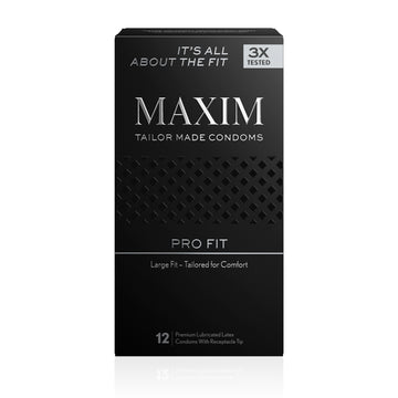 Front of the Maxim Condoms 12 Pack - Tailored Comfort