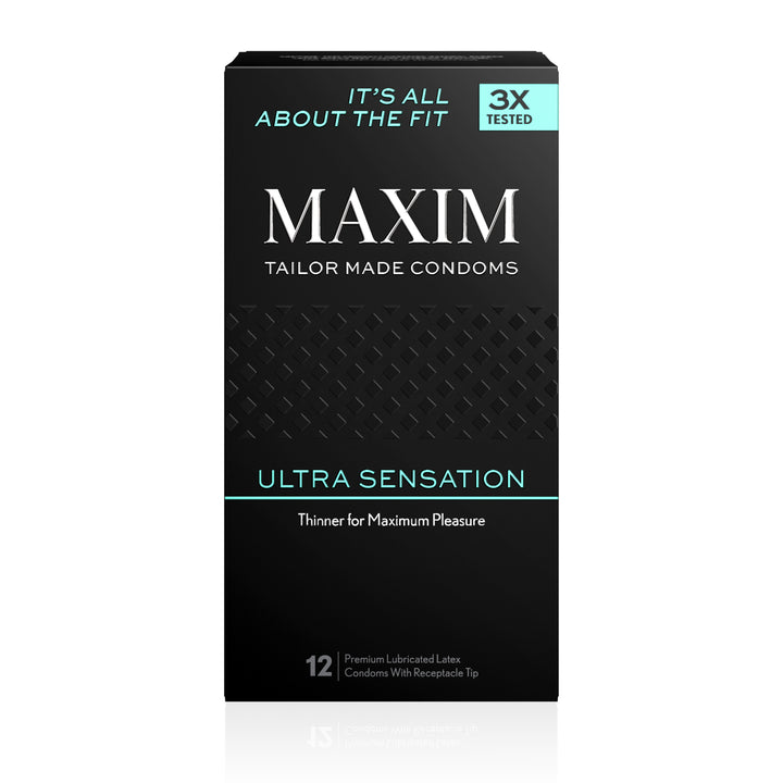 Front of the Maxim Condoms 12 Pack - Thinner Condom