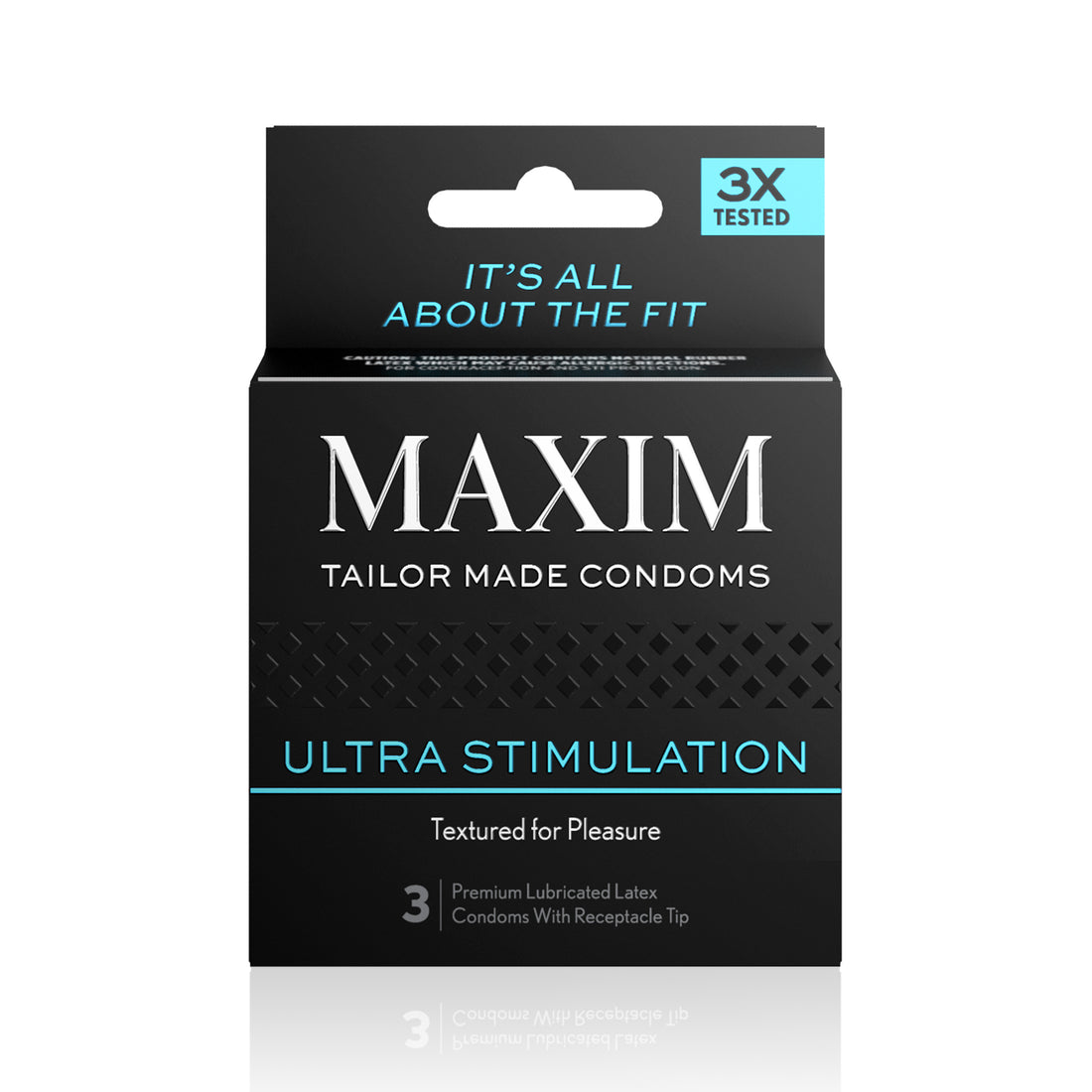 Front of the Maxim Condoms 3 Pack - Textured Condoms