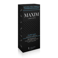 Side of the  box of the Maxim Water Based Lubricant - Personal Lubricant