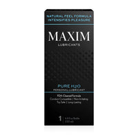 Front of the  box of the Maxim Water Based Lubricant - Personal Lubricant