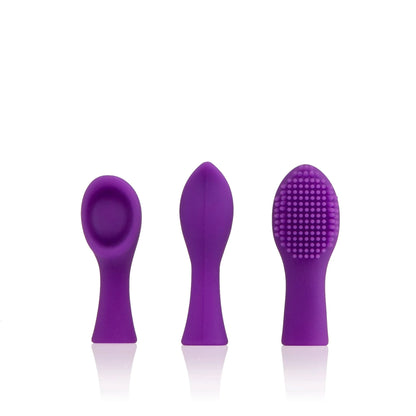 JIMMYJANE Clitoral Vibrator Set with Three Silicone Tips for Customized Stimulation